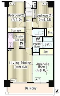 クリケットヒル富ヶ谷【2階】の間取り