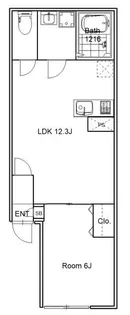 東京都目黒区下目黒3【マンション】の間取り