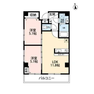 東京都台東区千束3【マンション】の間取り