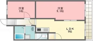 プリンストン布施【5階】の間取り