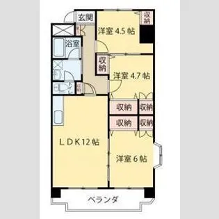 第5ジーオンビル【3階】の間取り