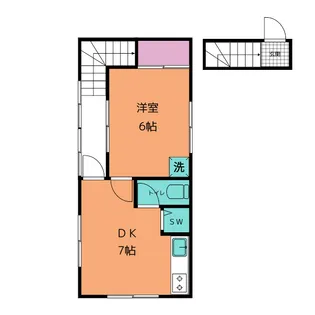 ハイツ斉藤【2階】の間取り
