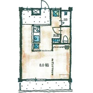 NINE LIVES【2階】の間取り