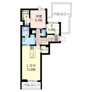 パテール【3階】の間取り