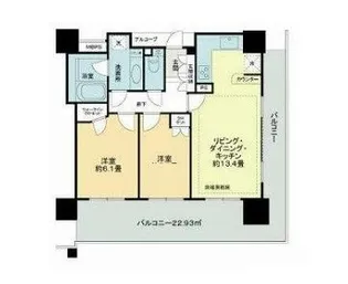 ライオンズマンションコスタ・タワー浦和【10階】の間取り