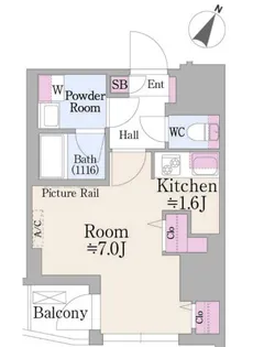東京都新宿区住吉町【マンション】の間取り