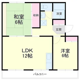 サンハイツ四ッ池B【3階】の間取り