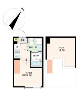 ハーモニーテラス成増【1階】の間取り