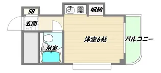 大阪府大阪市東淀川区柴島1【マンション】の間取り