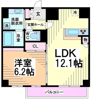 東京都中野区南台5【マンション】の間取り