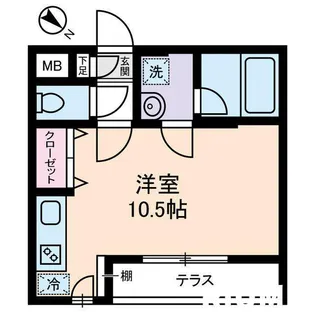 東京都新宿区西新宿5【マンション】の間取り