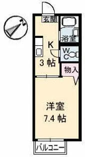 COM・ハイツ【1階】の間取り