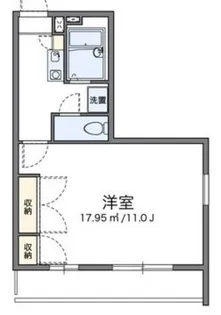 レオパレスメイプルハイム高野台2号館【2階】の間取り