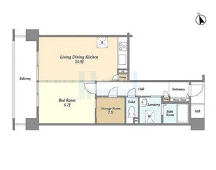 アーバンライフ目白駅前【7階】の間取り