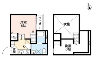 福岡県福岡市南区井尻1【アパート】の間取り