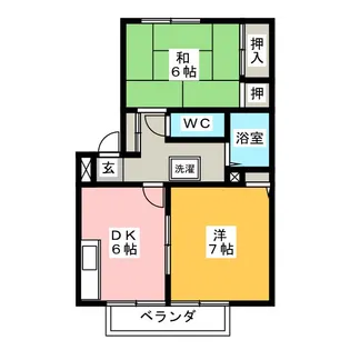 シャトーレ望月【1階】の間取り