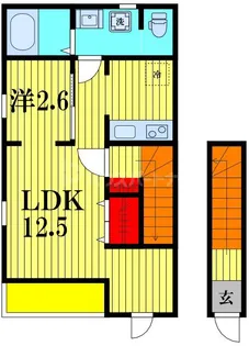 IRIE PAWS【2階】の間取り