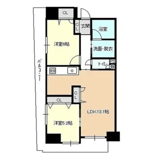 ベルメゾン三島本町 804【1階】の間取り
