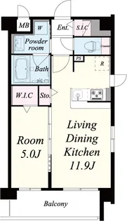 グランリール【1階】の間取り