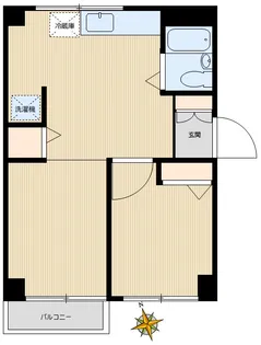 クリザンテエム館【2階】の間取り