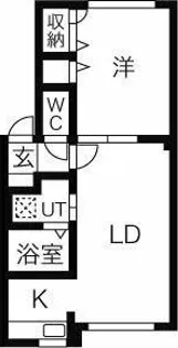 エスポワール B【1階】の間取り