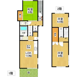 ラポール霞ヶ岡【2階】の間取り