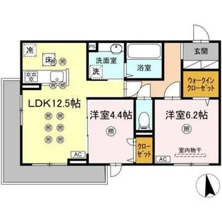 アネックスV【1階】の間取り