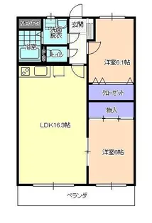 ユーミーマンションA【3階】の間取り