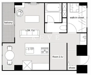 シャトー文京【6階】の間取り
