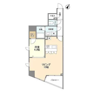 プロスペクト渋谷道玄坂【9階】の間取り