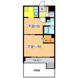 ジュリアス【1階】の間取り
