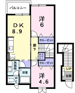 ファミーユ【2階】の間取り