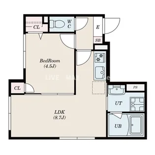 グローリオシェルト南烏山【1階】の間取り