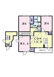ア・ラ・モード小坂B【2階】の間取り