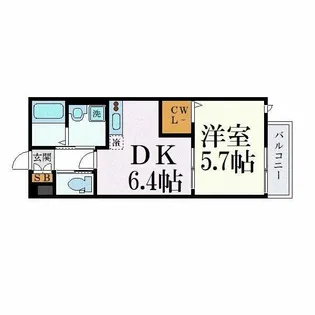 Buena casa 西千葉【2階】の間取り