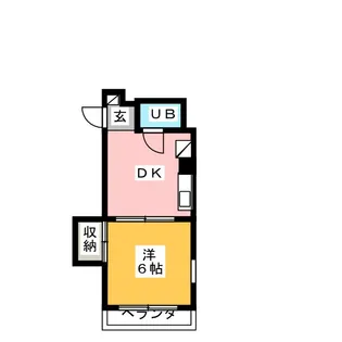第2ニシノビル【2階】の間取り