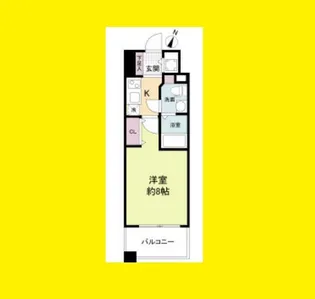 プラウドフラット新大阪【6階】の間取り