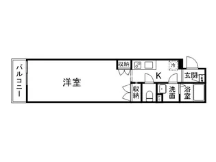 GARNET RESIDENCE丹波橋【2階】の間取り