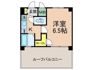 エステムコ-ト三宮EASTIIリベルテ【6階】の間取り