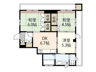コーポ吉岡【1階】の間取り