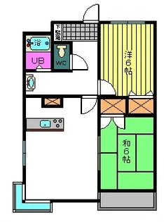 グリーンパーク竜内【2階】の間取り