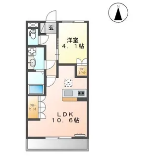 ラティールIII【1階】の間取り