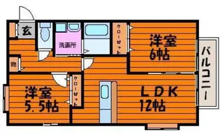 フォブール西市【1階】の間取り
