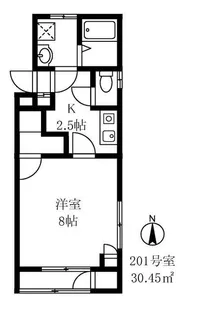尾山台QSハイム【2階】の間取り