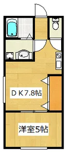 ヴェスタ市川B棟【1階】の間取り