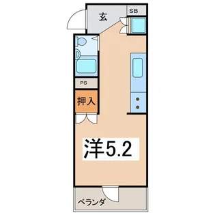 シュプリーム相生・リィ【2階】の間取り