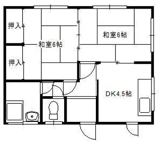 橋口アパート(久留里)【1階】の間取り