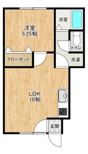 ロワジール三愛 E【1階】の間取り