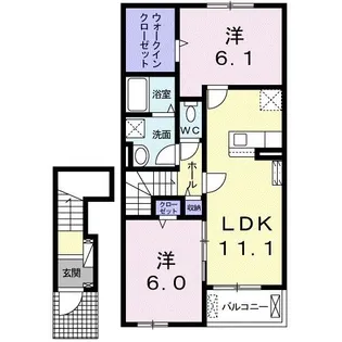 エレガンシア II【2階】の間取り