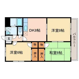 エクセレントAM【2階】の間取り